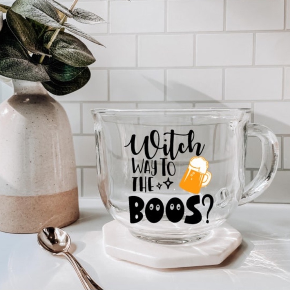 Halloween Glass Bowl Mug 18oz